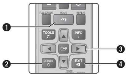 SAMSUNG HT-E5550 - Tasti del telecomando utilizzati per il menu Impostazioni - 1