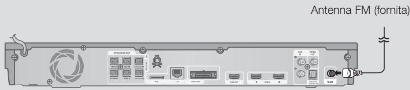 SAMSUNG HT-E5550 - Collegamento dell'antenna FM - 1