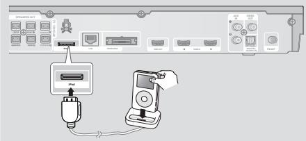 SAMSUNG HT-E5550 - Utilisation d'un dock - 1