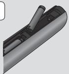 SAMSUNG HT-E5550 - Batterien in die Fernbedienung einsetzen - 2