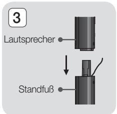 SAMSUNG HT-E5550 - Zum Installieren der Laufsprecher auf dem Tallboy-Stand - 3