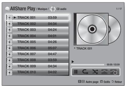 SAMSUNG HT-E5550 - Lecture aléatoire des pistes d'un CD Audio - 1