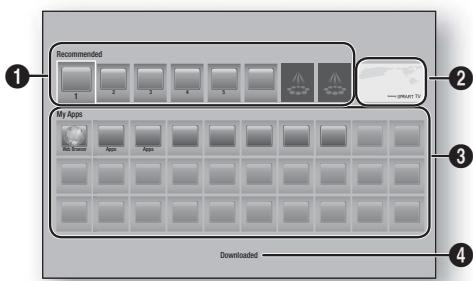 SAMSUNG HT-F5500 - The Apps Screen at a Glance - 1