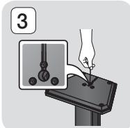 SAMSUNG HT-F5500 - Installazione dei diffusori sul supporto a colonna - 3