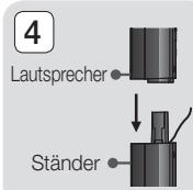 SAMSUNG HT-F5500 - Zum Installieren der Laufsprecher auf dem Tallboy-Stand - 4