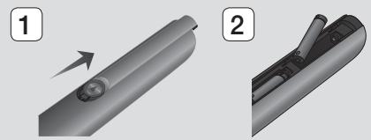 SAMSUNG HT-F5500 - Inserimento delle batterie nel telecomando - 1