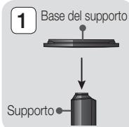 SAMSUNG HT-F5500 - Installazione dei diffusori sul supporto a colonna - 1