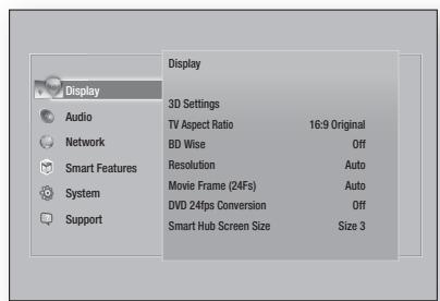 SAMSUNG HT-F5500 - Accessing the Settings Screen - 1