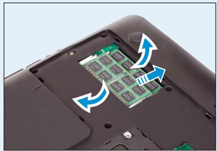 SAMSUNG NP-RV520E - Removing a memory module - 1