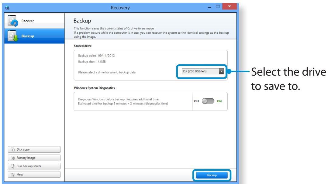SAMSUNG NP-RV520E - Backing up - 2