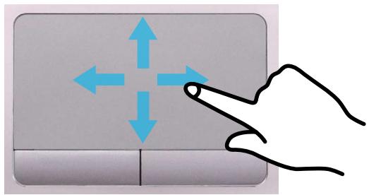 SAMSUNG NP-RV520E - Moving the cursor on the screen - 1
