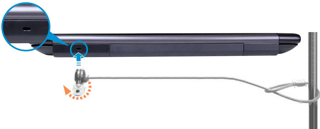 SAMSUNG NP-RV520E - Using the Security Slot (Optional) - 1