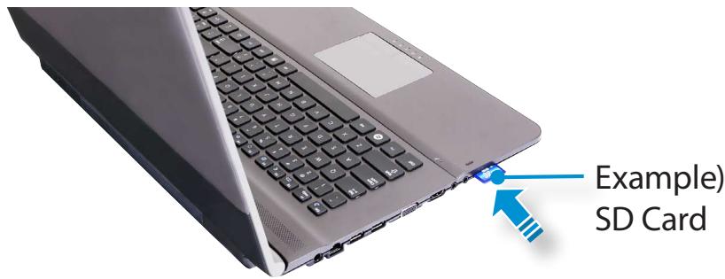 SAMSUNG NP-RV520I - Using the card - 1