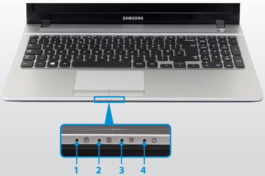 SAMSUNG NP300E5E - Status Indicators - 1