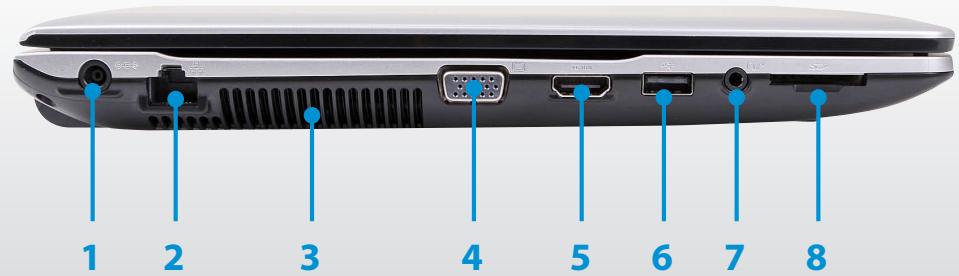 SAMSUNG NP300E5E - Left View - 1