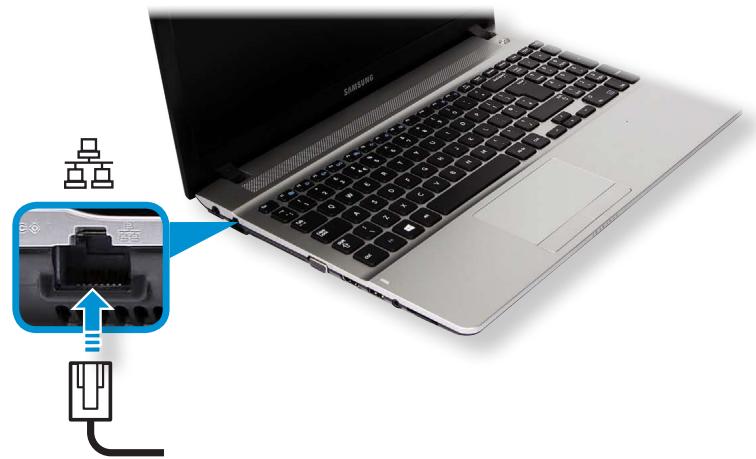 SAMSUNG NP300E5E - Connecting to the Wired LAN - 1
