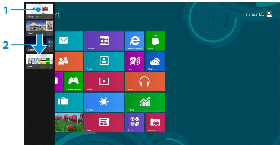SAMSUNG NP300E5E - Displaying Currently Running App(s) - 2