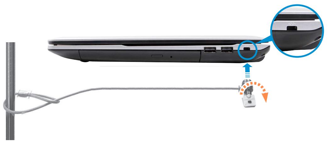 SAMSUNG NP300E5E - Using the Security Slot - 1