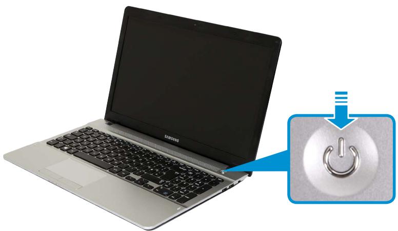 SAMSUNG NP300E5E - Turning the computer on - 1