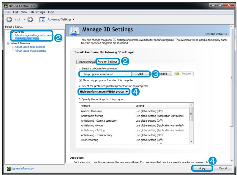 SAMSUNG NP300E5E - Registering programs to be executed by the external graphics chipset - 2