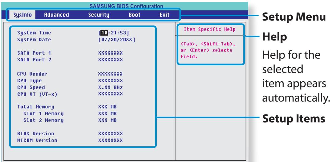 SAMSUNG NP510R5E - The BIOS Setup Screen - 2