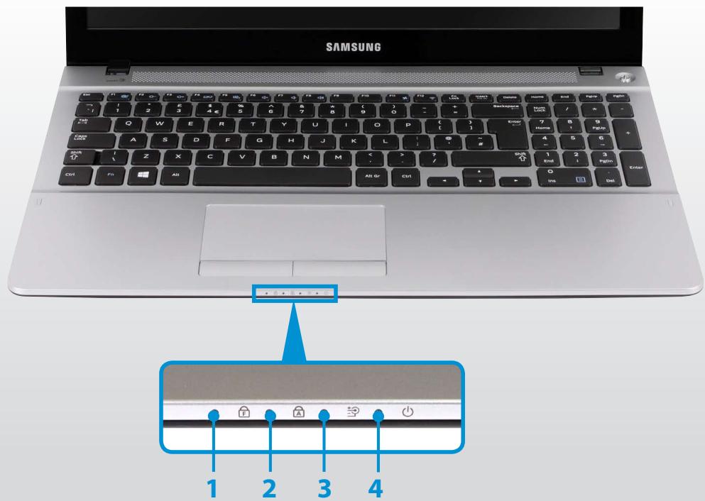 SAMSUNG NP510R5E - Status Indicators - 1