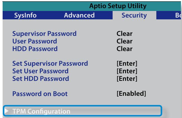 SAMSUNG NP780Z5E - Initializing the TPM chip - 2