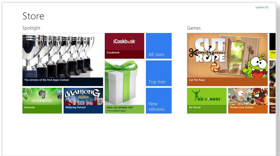 SAMSUNG NP780Z5E - Using the Windows Store - 1
