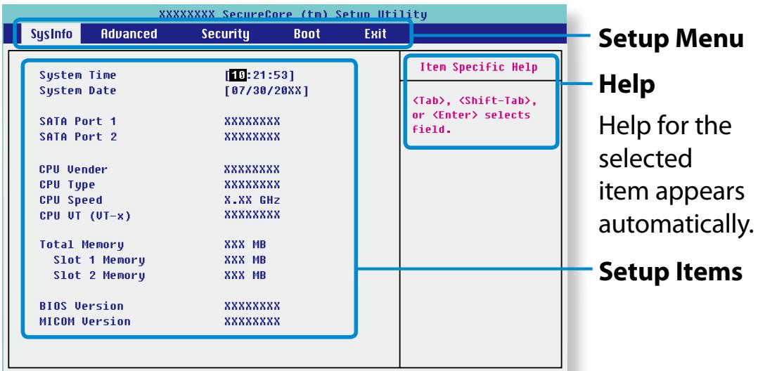 SAMSUNG NP780Z5E - The BIOS Setup Screen - 2