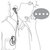 SAMSUNG BLUETOOTH-HEADSET MONO BHM1500 - Wearing the headset - 1