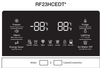 SAMSUNG RF23HCEDBSR - Controlling the fridge temperature - 2