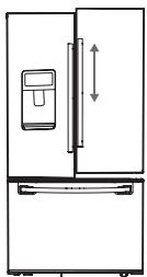 SAMSUNG RF23HCEDBSR - APPORT de légères réglages aux PORTES - 1