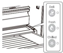 SAMSUNG RF23HCEDBSR - The Pantry Selection Button - 1