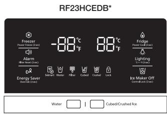 SAMSUNG RF23HCEDBSR - Controlling the Freezer temperature - 1