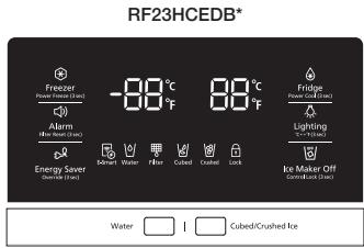 SAMSUNG RF23HCEDBSR - Controlling the fridge temperature - 1