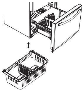 SAMSUNG RF23HCEDBSR - REMOVING THE FREEZER ACCESSORIES - 5