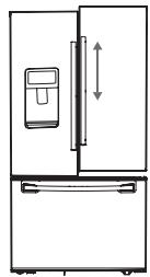 SAMSUNG RF23HCEDBSR - MAKING MINOR ADJUSTMENTS BETWEEN DOORS - 1