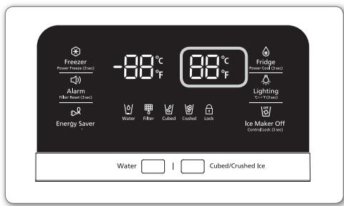 SAMSUNG RF28HMEDBSR - Controlling the fridge temperature - 1