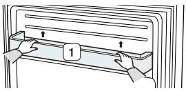 SAMSUNG RF28HMEDBSR - Barre de retenue du compartiment du congélateur - 1