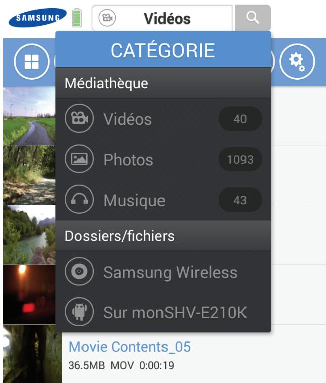 SAMSUNG M3 - Description de l'interface utilisée de l'application android - 6