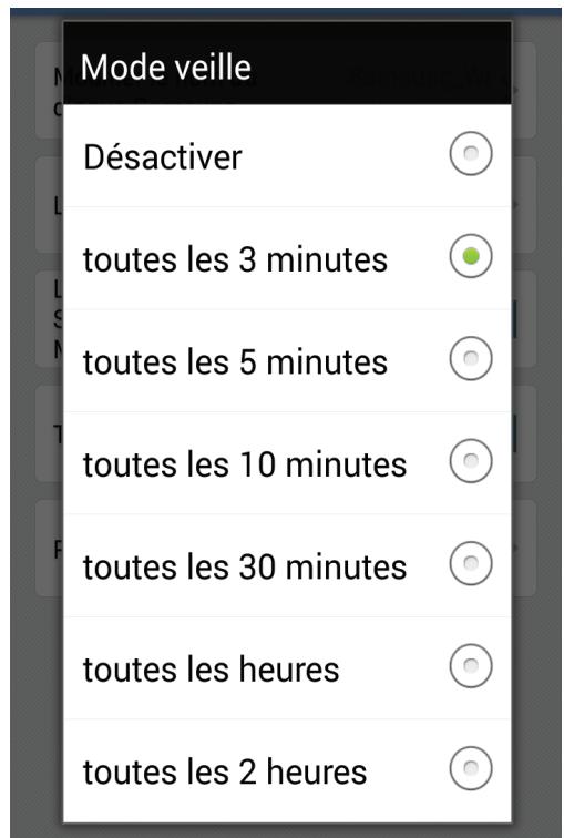 SAMSUNG M3 - Paramétrage du mode veille du disque samsung wireless - 2