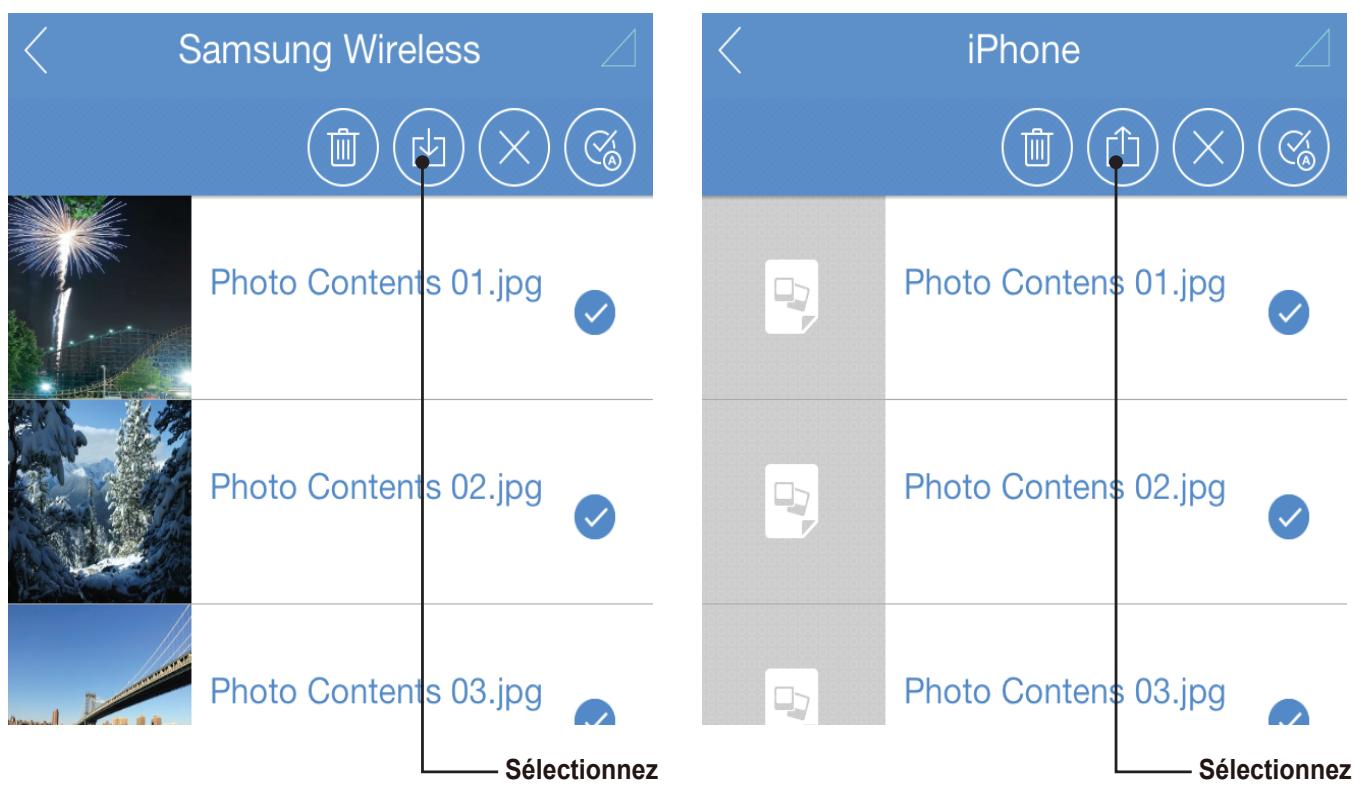 SAMSUNG M3 - Description de l'interface utilisateur de l'application ios - 4