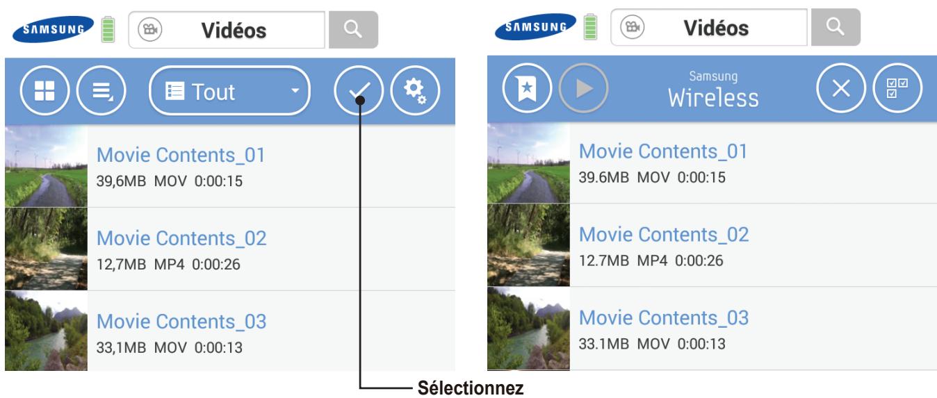 SAMSUNG M3 - Description de l'interface utilisée de l'application android - 2