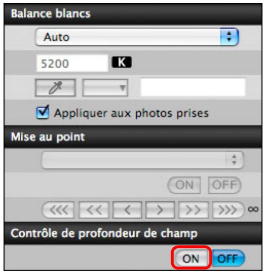 CANON EOS UTILITY VERSION 2.6 - Cliquez sur le bouton [ON]. - 1