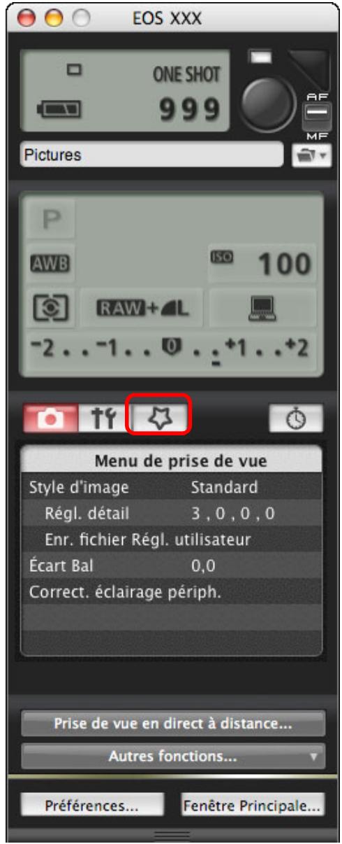 CANON EOS UTILITY VERSION 2.6 - Cliquez sur le bouton [ ☆ ]. - 1