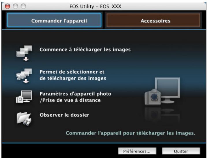 CANON EOS UTILITY VERSION 2.6 - Démarrage de EU - 3
