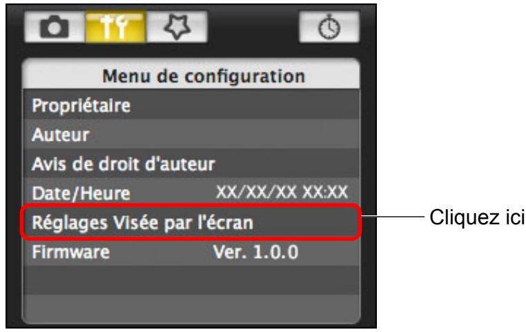 CANON EOS UTILITY VERSION 2.6 - Réglez la fonction Visée par l'écran. - 1