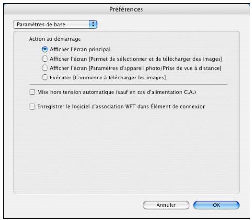 CANON EOS UTILITY VERSION 2.6 - Paramètres de base - 1