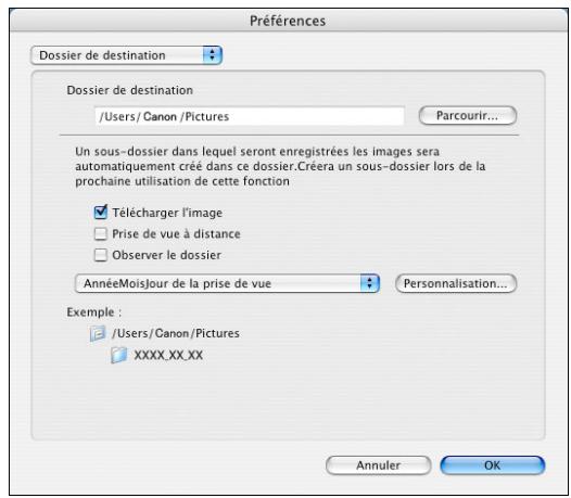 CANON EOS UTILITY VERSION 2.6 - Dossier de destination - 1