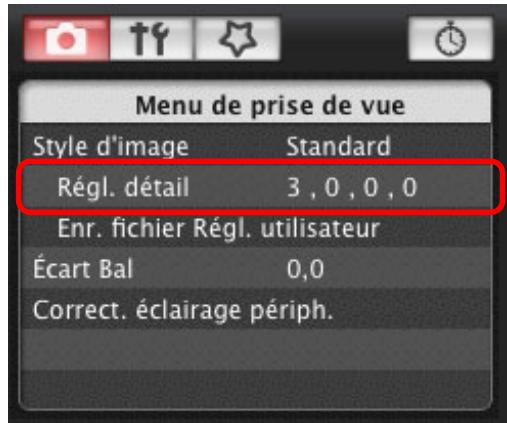 CANON EOS UTILITY VERSION 2.6 - Cliquez sur [Régl. détail]. - 1